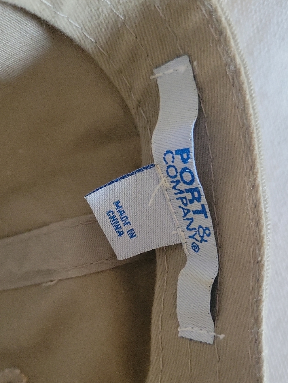 Lambda Chi Alpha PORT & Company Adjustable Khaki Tan Hat like new - Picture 3 of 5